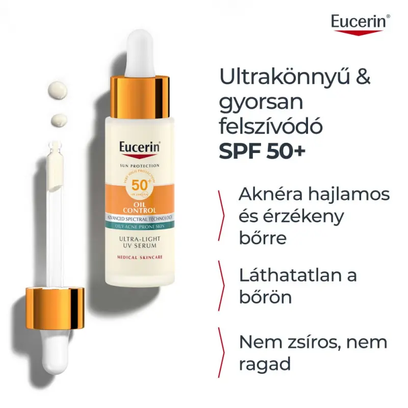 Sun Oil Control Nappali UV Szérum arcra SPF50 (30 ml)