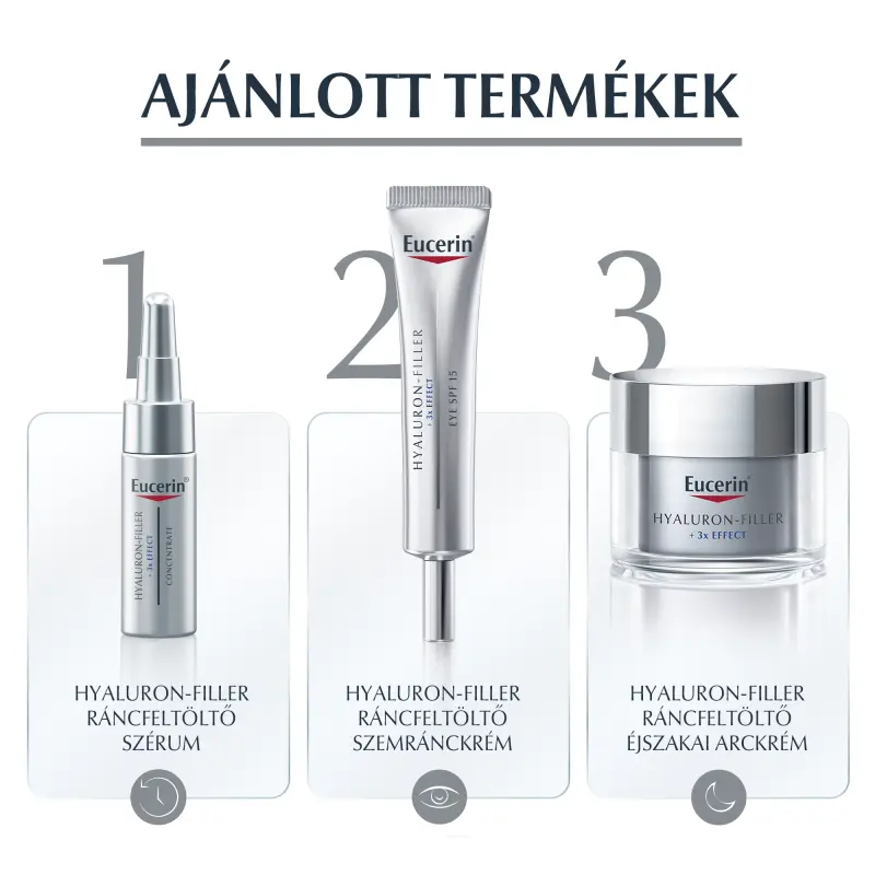 Hyaluron-Filler ráncfeltöltő éjszakai arckrém öko-utántöltő 50 ml