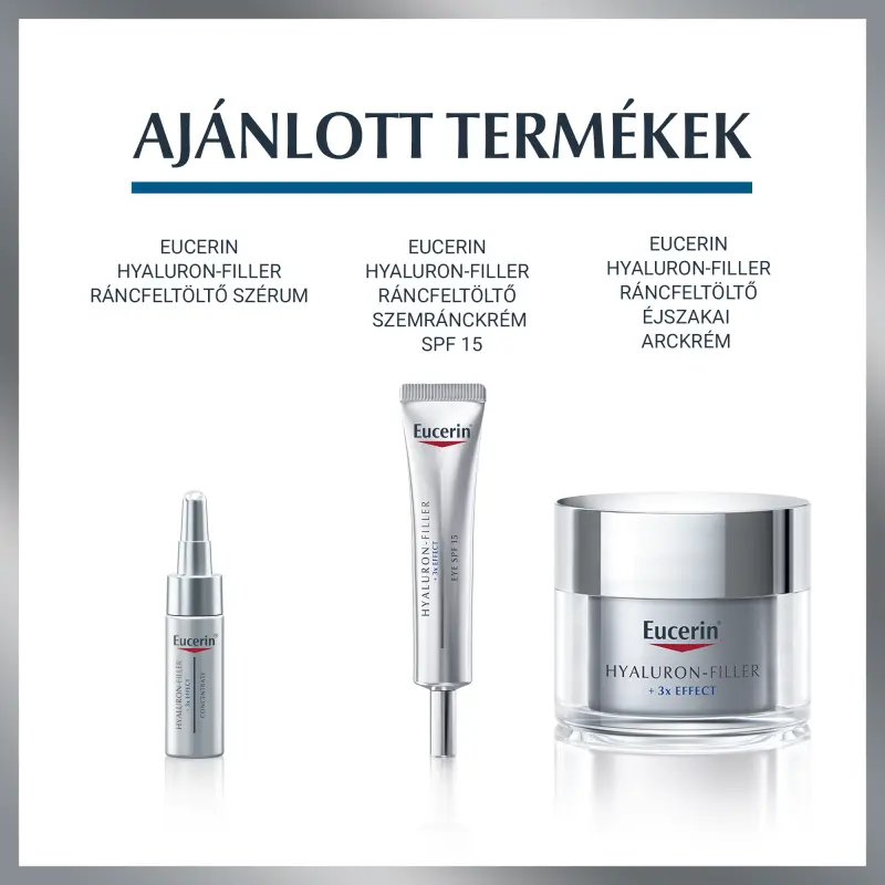 Hyaluron-Filler Ráncfeltöltő nappali arckrém száraz bőrre +3x Effect 50 ml