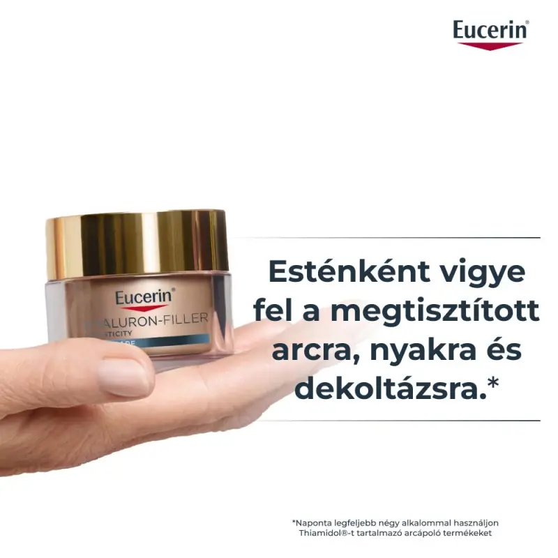 Hyaluron-Filler+Elasticity Bőrtömörséget regeneráló éjszakai arckrém utántöltő 50 ml