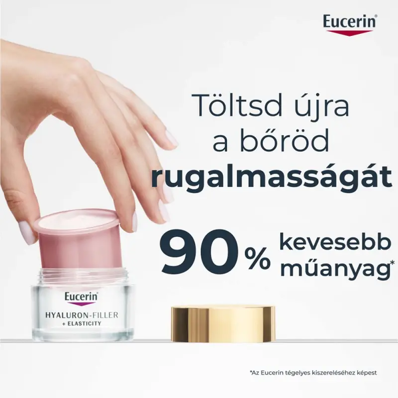 Hyaluron-Filler+Elasticity Bőrtömörséget Regeneráló Nappali Arckrém Rose SPF30 öko-utántöltő 50 ml