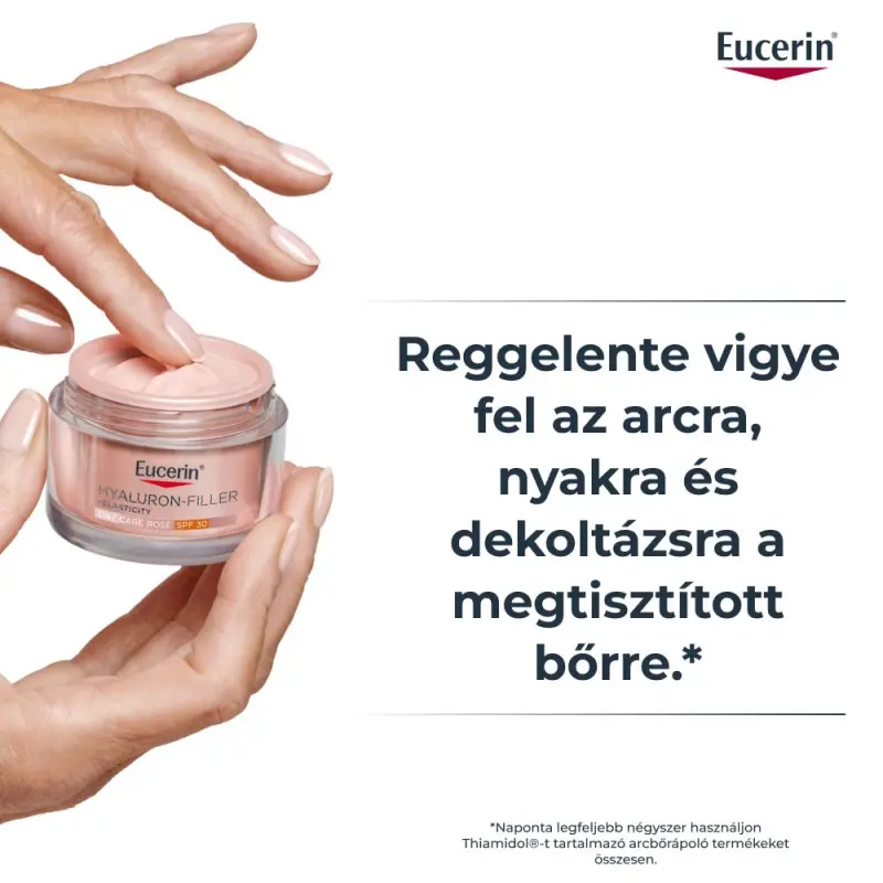Hyaluron-Filler+Elasticity Bőrtömörséget Regeneráló Nappali Arckrém Rose SPF30 utántöltő 50 ml