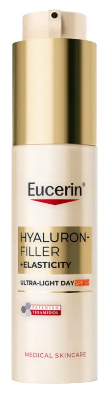 EUCERIN Hyaluron-Filler+Elasticity Ultrakönnyű nappali fluid SPF 50+ (50 ml)