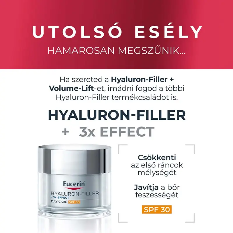 Hyaluron-Filler+Volume-Lift Nappali arckrém száraz bőrre 50 ml