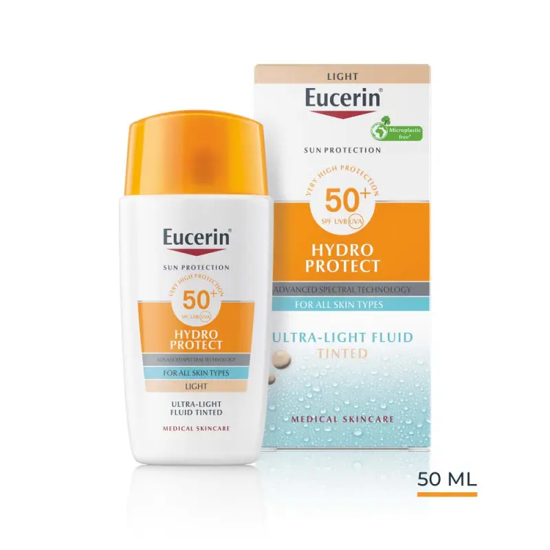 Sun Hydro-Protect ultra könnyű színezett napozó fluid arcra SPF50 - világos árnyalat 50 ml