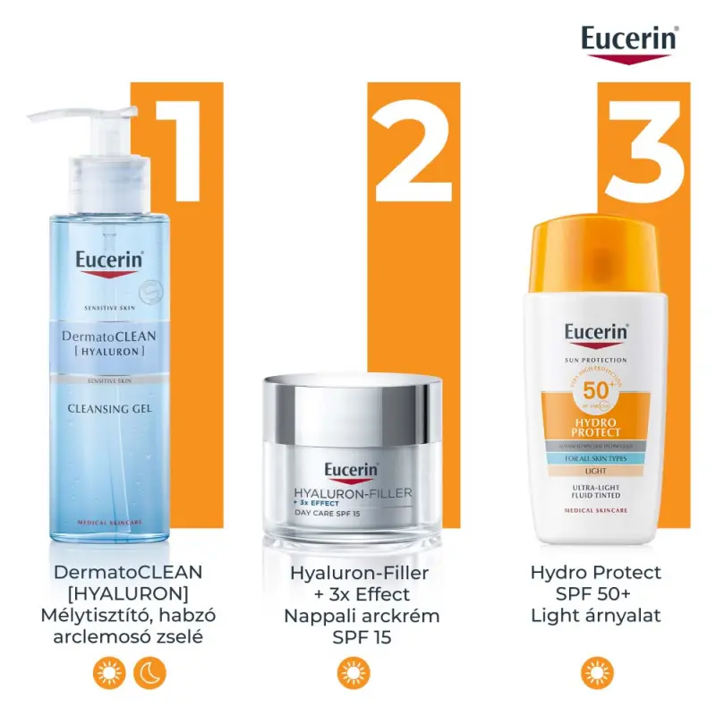 Sun Hydro-Protect ultra könnyű színezett napozó fluid arcra SPF50 - világos árnyalat 50 ml