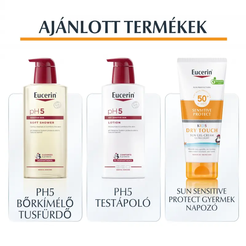 Sun Kids Sensitive Protect Dry Touch gyermek napozó gél-krém SPF50+ 200 ml