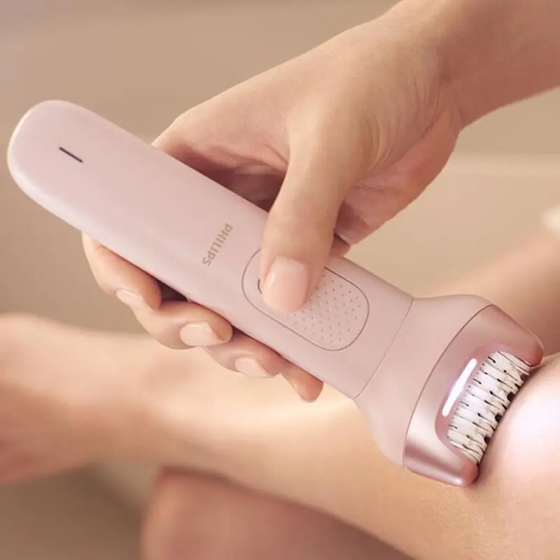 Epilator Series 9000 BRE718/00 Vezeték nélküli epilátor nedves és száraz rózsaszín 6 tartozékkal