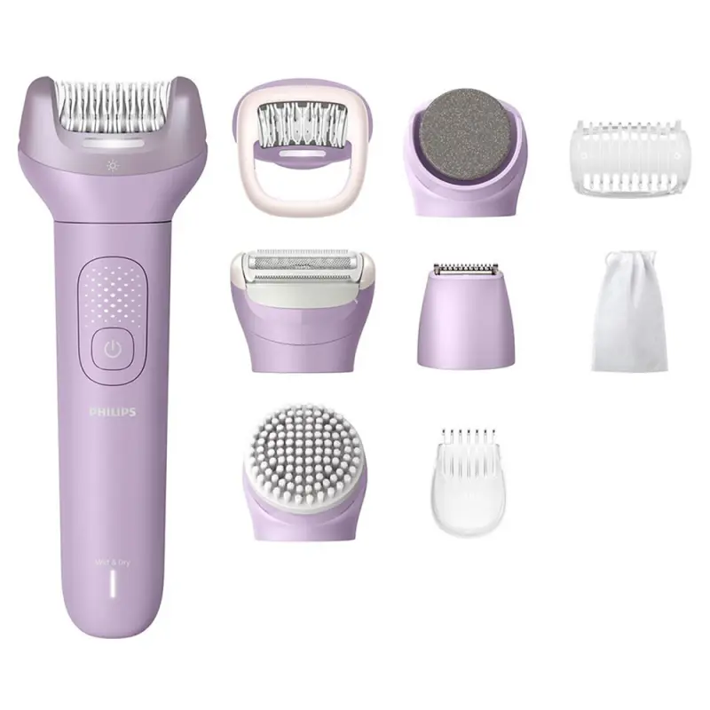 PHILIPS 9000 Epilátor BRE728/00 lila 9 tartozékkal