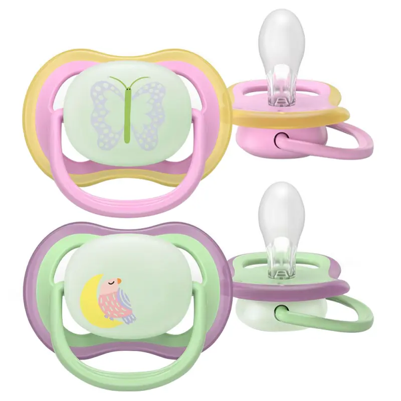 PHILIPS Avent Pacifier ultra air nighttime SCF376/29 cumi 2 db