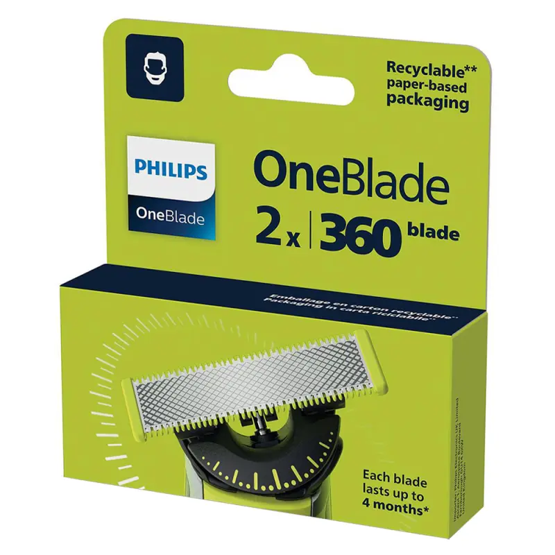 PHILIPS OneBlade 360 QP420/50 csere penge 2 db