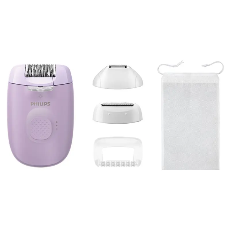 PHILIPS Satinelle Essential BRE257/00 Epilátor lila 4 tartozékkal PHILIPS Satinelle Essential BRE257/00 Epilátor lila 4 tartozékkal
