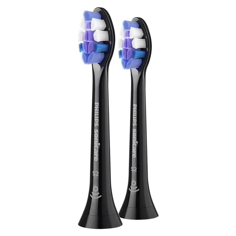 PHILIPS Sonicare Optimal Sensitive HX6052/88 fogkefefej fekete 2 db