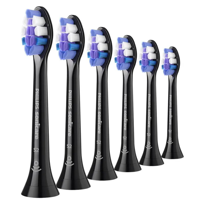 PHILIPS Sonicare Optimal Sensitive HX6056/88 fogkefefej fekete 6 db