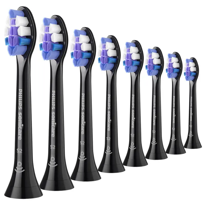 PHILIPS Sonicare Optimal Sensitive HX6058/88 fogkefefej fekete 8 db