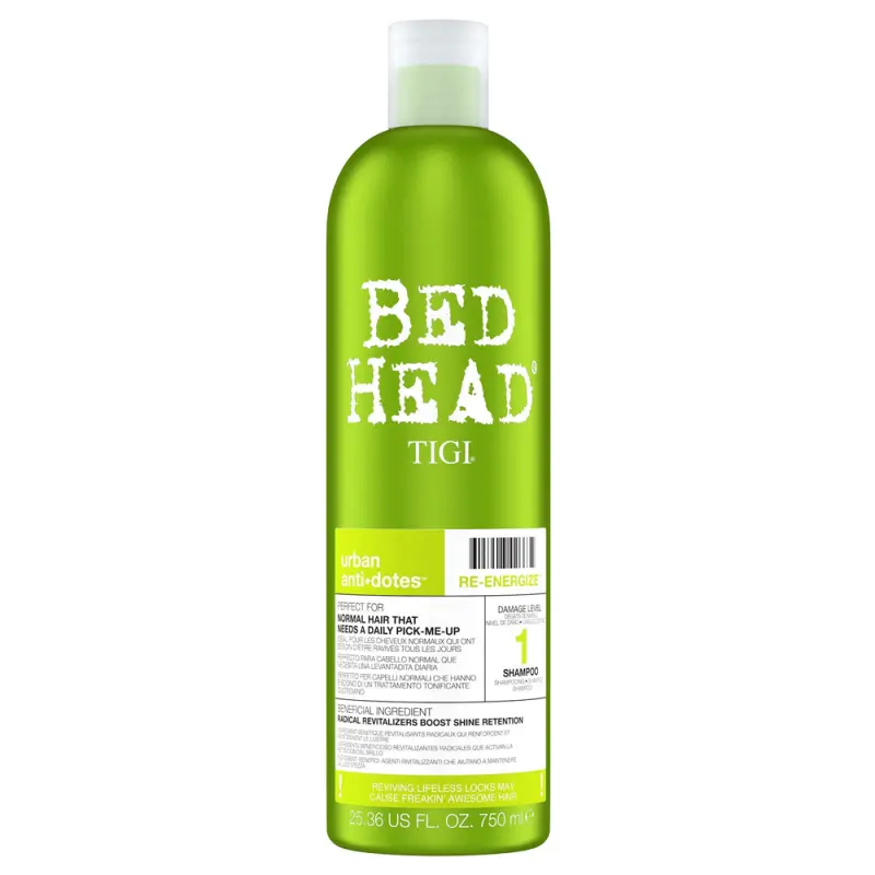 TIGI Bed Head Re-Energize Revitalizáló sampon normál hajra 750 ml