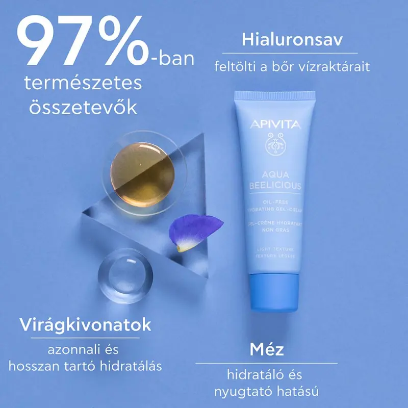 AQUA BEELICIOUS Hidratáló gél-krém light zsíros/kombinált bőrre (40 ml)
