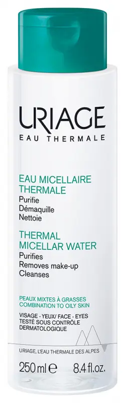 Uriage TERMÁL Micellás arctisztító zsíros/kombinált bőrre 250 ml