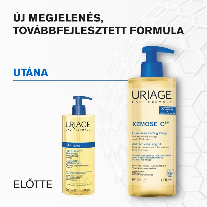 XÉMOSE C8+ Olajtusfürdő száraz bőrre 500 ml