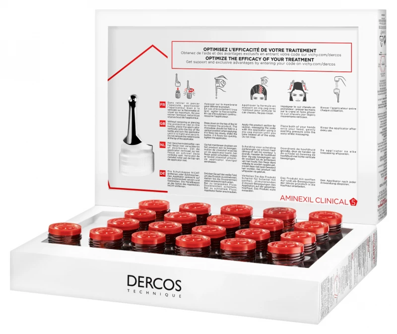 Dercos Aminexil Clinical 5 Hajhullás elleni ampulla nőknek 21 ampulla