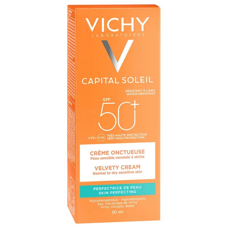 Capital Soleil Bársonyos napvédő krém arcra SPF 50+ (50 ml)