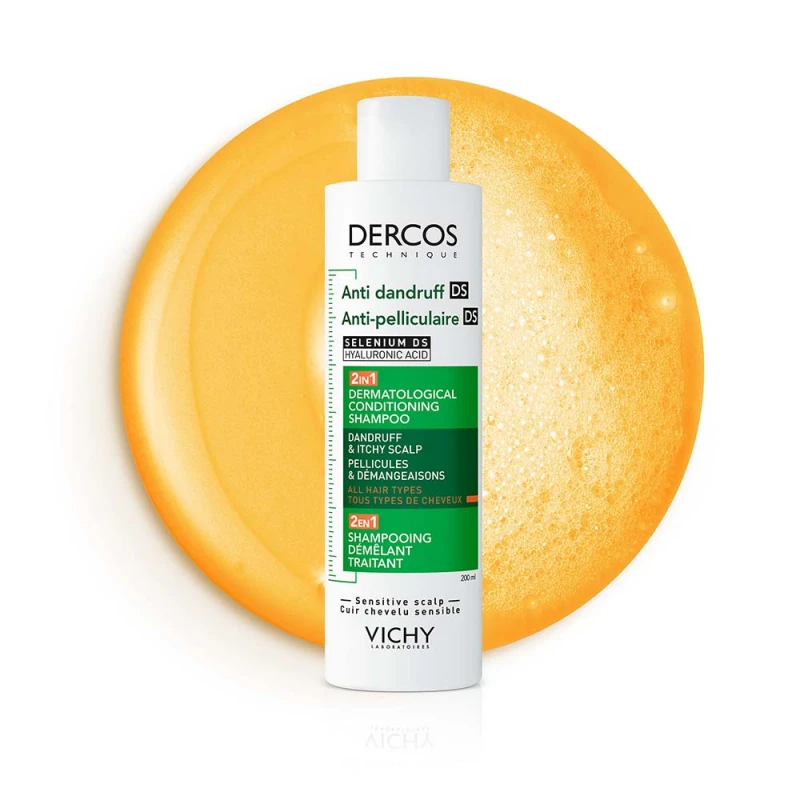 Dercos 2in1 sampon és balzsam korpásodás ellen 200 ml