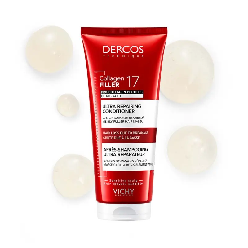 Dercos Collagen 17 Filler Ultra-Regeneráló hajbalzsam 200 ml