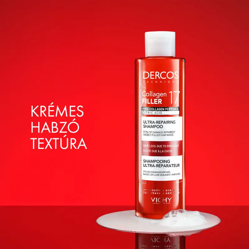 Dercos Collagen 17 Filler Ultra-Regeneráló sampon 200 ml