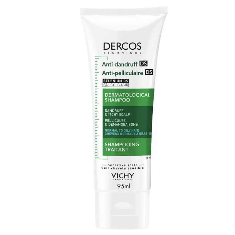 VICHY Dercos Korpásodás elleni sampon normál és zsíros hajra 95 ml