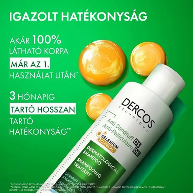 Dercos Korpásodás elleni sampon normál és zsíros hajra utántöltő 390 ml