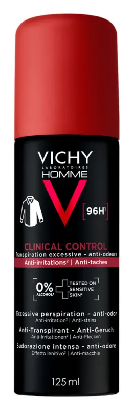 VICHY Homme Clinical Control 96H 125 ml