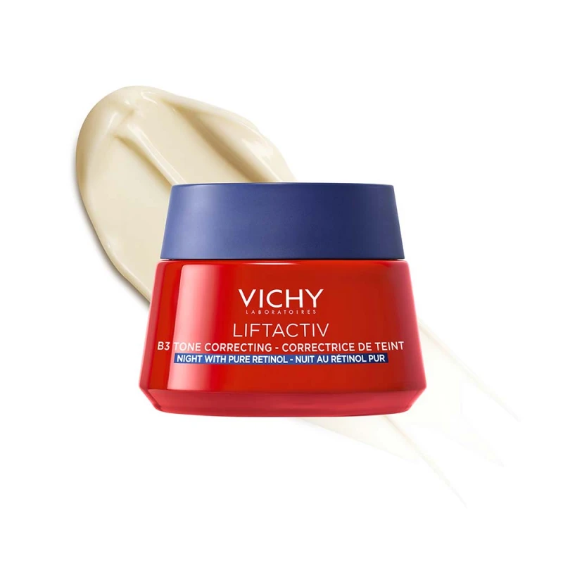 Liftactiv B3 Bőrtónus korrigáló éjszakai arckrém tiszta retinollal 50 ml