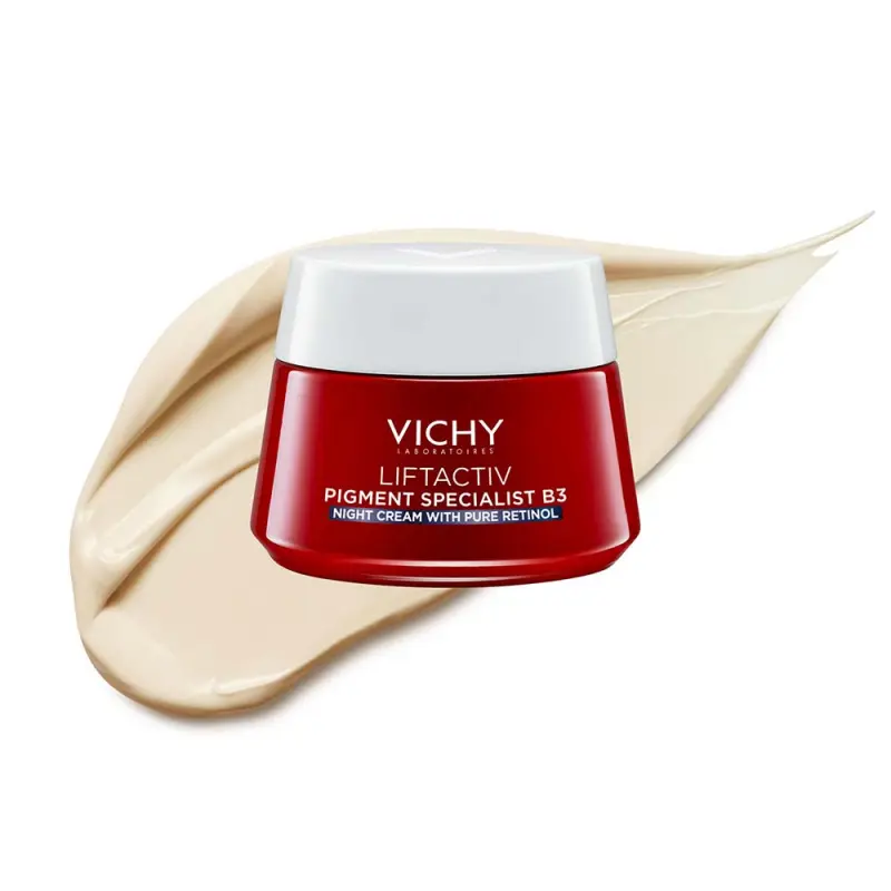Liftactiv Pigment Specialist B3 Bőrtónus korrigáló éjszakai arckrém tiszta retinollal 50 ml