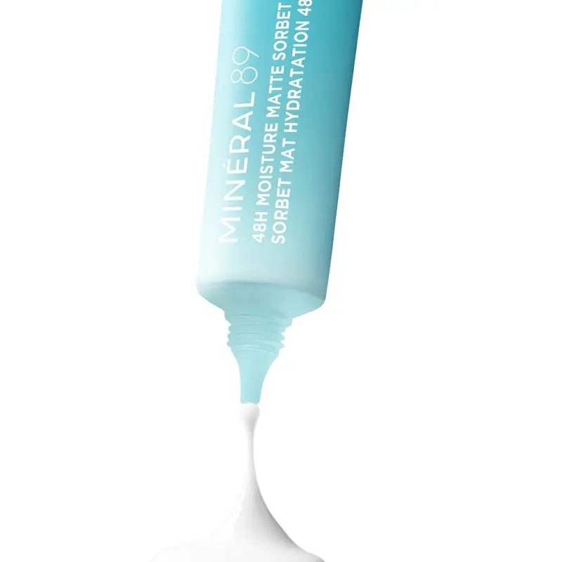 Minéral 89 Akár 48 órás hidratáló, mattító sorbet 40 ml