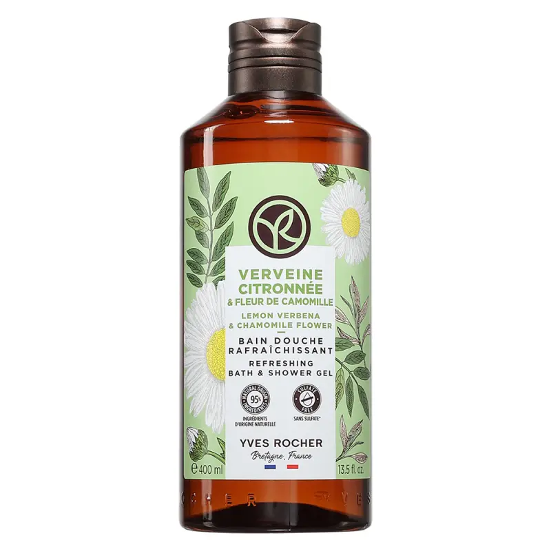 YVES ROCHER Bain De Nature Hab- és tusfürdő Citromverbéna & Kamilla 400 ml