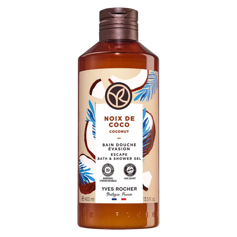 YVES ROCHER Bain De Nature Hab- és tusfürdő Kókusz 400 ml