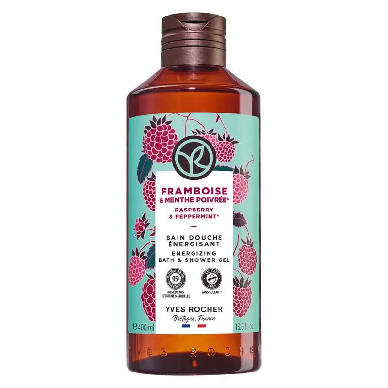 YVES ROCHER Bain De Nature Hab- és tusfürdő Málna & Borsmenta 400 ml
