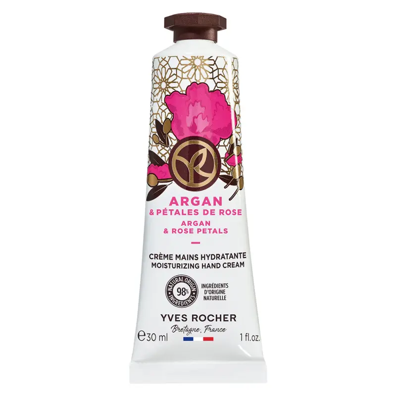 YVES ROCHER Bain De Nature Kézkrém Argánolaj & Marokkói Rózsa 30 ml