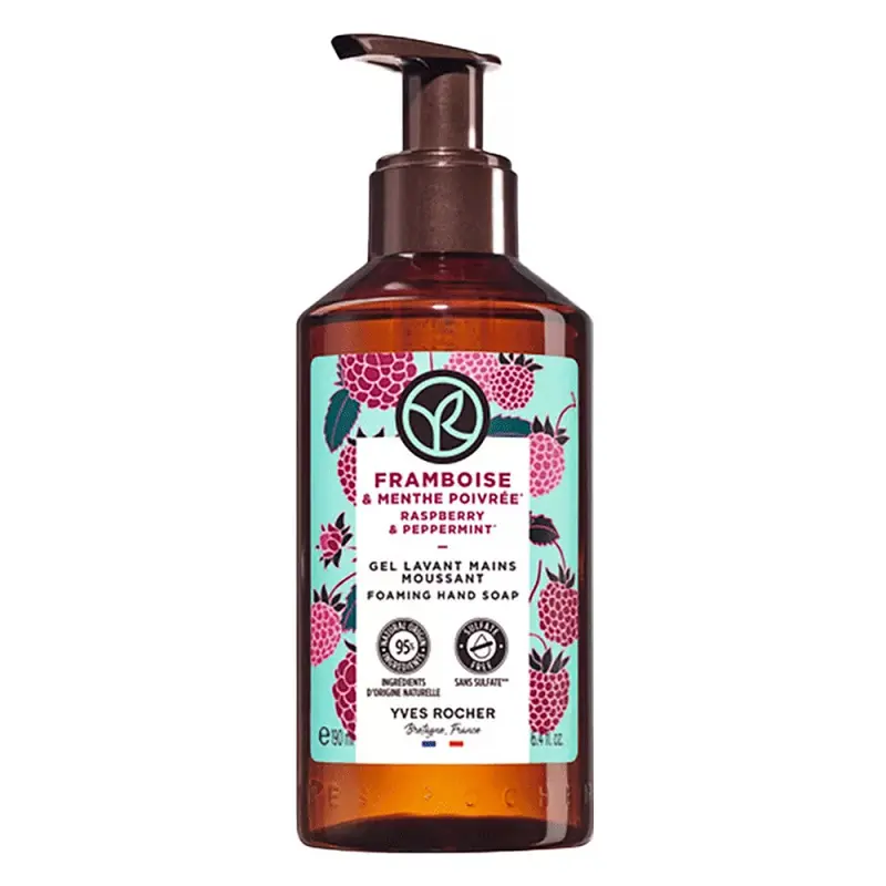 YVES ROCHER Bain De Nature Kézmosó gél Málna & Borsmenta 190 ml