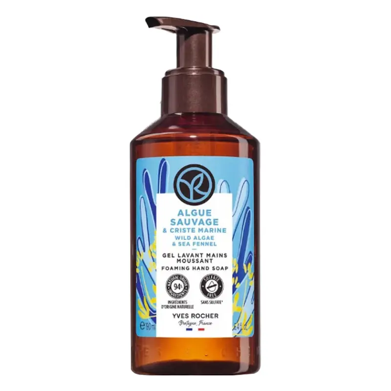 YVES ROCHER Bain De Nature Kézmosó gél Vad alga & Tengeri édeskömény 190 ml