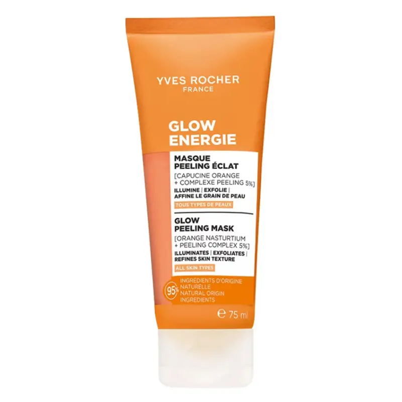 YVES ROCHER Glow Azonnali ragyogást adó hámlasztó maszk 75 ml