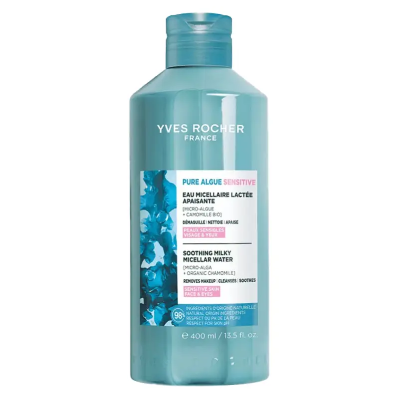 YVES ROCHER Pure Algue Tejes micellás víz érzékeny bőrre 400 ml