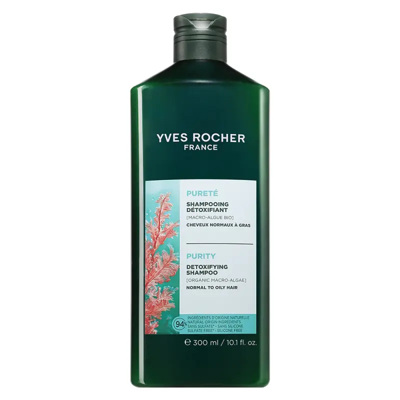 YVES ROCHER Pure Detox Sampon bio algával 300 ml