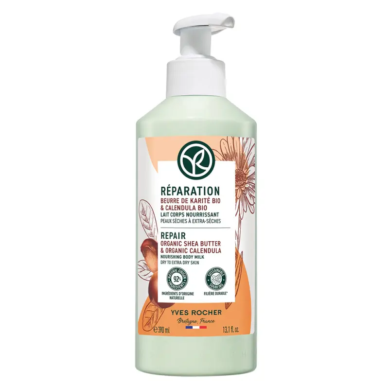 YVES ROCHER Tápláló testápoló tej 390 ml