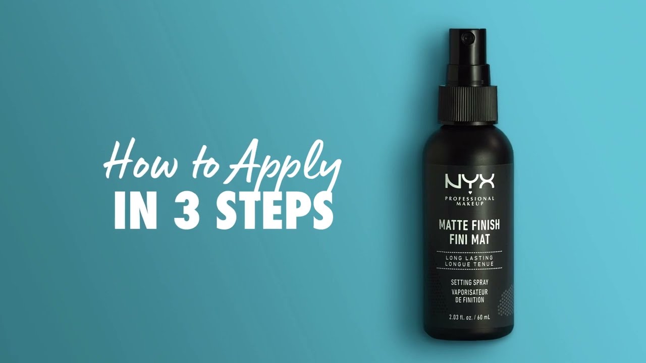 NYX HowTo MAKE UP SETTING SPRAY MATTE FINISHLONG LASTING