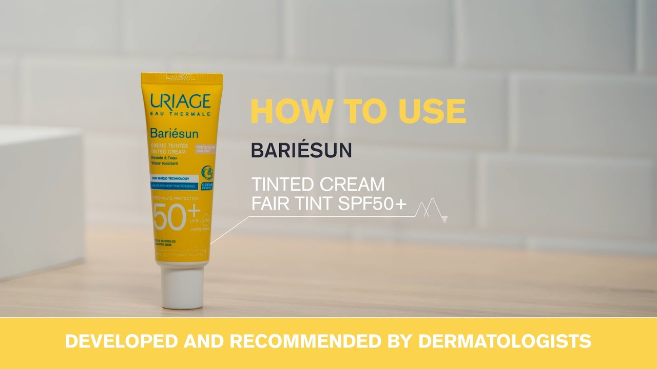 BARIÉSUN Színezett arckrém (világos) SPF 50+ használata